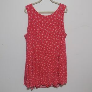 Torrid Pink Floral Sleeveless Midi Dress Size 20